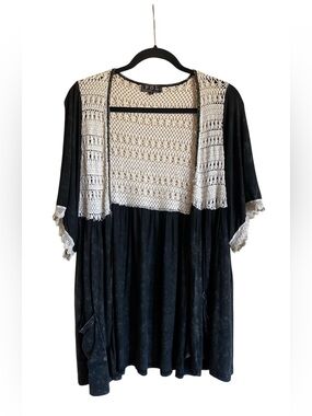 Women’s POL Boho Crochet Cardigan Size S